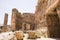 The Propylaeae. The ruins of the Roman city of Heliopolis or Baalbek in the Beqaa Valley. Baalbek, Lebanon