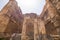 The Propylaeae. The ruins of the Roman city of Heliopolis or Baalbek in the Beqaa Valley. Baalbek, Lebanon