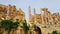 The Propylaeum or Portico. The ruins of the Roman city of Heliopolis or Baalbek in the Beqaa Valley. Baalbek, Lebanon