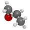 Propylene oxide molecule. Used as fumigant in pasteurization of almonds and pistachio nuts.