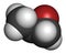 Propylene oxide molecule. Used as fumigant in pasteurization of almonds and pistachio nuts.