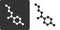 Propylparaben paraben preservative molecule, flat icon style. Oxygen and carbon atoms shown as circles, hydrogen atoms omitted.