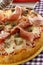 Prosciutto and Artichoke pizza