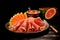 Prosciutto e Melone - Thinly sliced cured ham served with melon.