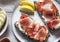 Prosciutto sandwich food photography recipe idea