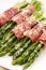 Prosciutto wrapped asparagus