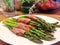 Prosciutto wrapped asparagus