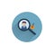 prospect worker flat icon. worker choice flat icon with long shadow. prospect flat icon