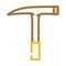 prospectors hammer color icon vector illustration