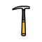 prospectors hammer tool color icon vector illustration