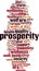 Prosperity word cloud