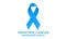 Prostate cancer awareness month. November month awareness of mens health issues vector banner design with blue ribbon