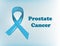 Prostate Cancer Blue Awareness Ribbon Background. World Prostate Cancer Day concept. In healthcare concept. Prostate cancer awaren