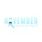 Prostate cancer ribbon awareness. Man`s moustache. Fighting cancer. Blue ribbon. The month of November. Vector