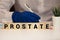 PROSTATE word made with building blocks