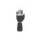 Prosthesis hand vector icon