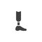 Prosthetic leg vector icon