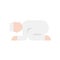 Prostration vector illustration, Ramadan related flat icon