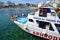 Protaras, Cyprus - Oct 10. 2019. Aphrodite Cruise -Sightseeing ship with tourists sets sail