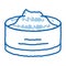 Protect Cream Container doodle icon hand drawn illustration