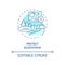 Protect ecosystems turquoise concept icon