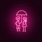 protect girlfriend icon. Elements of Friendship in neon style icons. Simple icon for websites, web design, mobile app, info