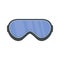 Protect goggles icon, flat style
