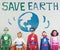 Protect Save Earth Nature Planet Concept