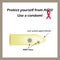 Protect yourself from AIDS. Use a condom. The HIV virus. Infographics. World AIDS Day. Red ribbon. Vector illustration