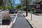 Protected bike lane in San Luis Obispo