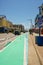 Protected bike lanes on Virginia Beach USA