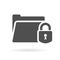 Protected folder vector icon