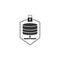 Protected server icon. Element of internet security icon for mobile concept and web apps. Detailed Protected server icon can be us