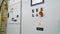Protection cabinet transformer and automatic control switch. Modular substation
