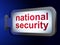 Protection concept: National Security on billboard