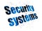 Protection concept: Security Systems on Digital background
