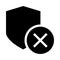 Protection delete glyphs icon