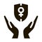 protection female sex icon Vector Glyph Illustration