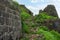 Protection outer wall of Dhodap fort in ruins, Nashik, Maharashtra