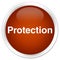 Protection premium brown round button