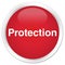 Protection premium red round button