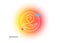 Protection shield line icon. Helping hand sign. Gradient blur button. Vector