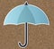 Protection umbrella security symbol icon