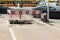 Protective barriers and fences during construction work in the city