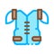 Protective Corset Vest Icon Vector Outline Illustration