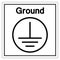 Protective Earth Ground Symbol Sign, Vector Illustration, Isolate On White Background Label. EPS10