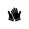 Protective Gardening Rubber Gloves Flat Vector Icon