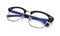 Protective glasses with blue filter coating