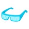 Protective glasses icon, cartoon style