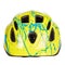 Protective helmet for the head when riding a bicycle, bicycle helmet for children, isolated on a white